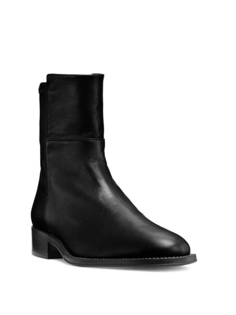 Stuart Weitzman 5050 Bootie Black, size 7 / Leather Mid-Calf
